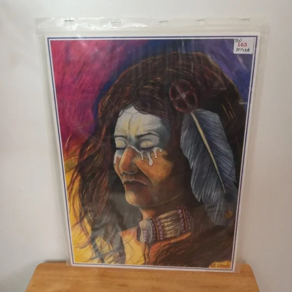Native American Print Ready To Be Framed
